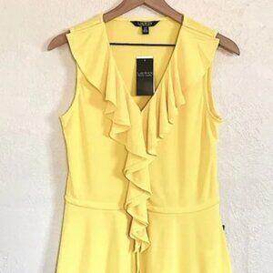 Ralph Lauren Sleeveless Ruffle, Peplum Top, Sz S/P - NWT